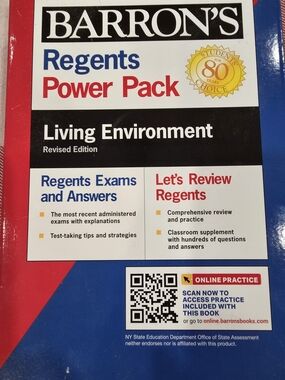 Barron's Regents Power Pack Living Environment Study Guide - Blue/Red